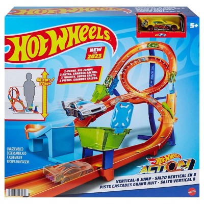 Писта Mattel Hot Wheels Vertical 8 Jump, с една кола