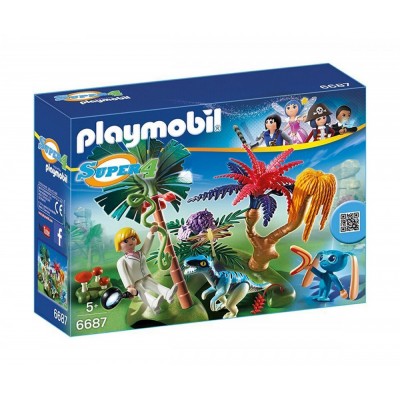 Playmobil - Изгубеният с извънземно и велосираптор