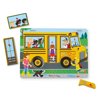 Пъзел Melissa&amp;Doug автобус със звуци 10739