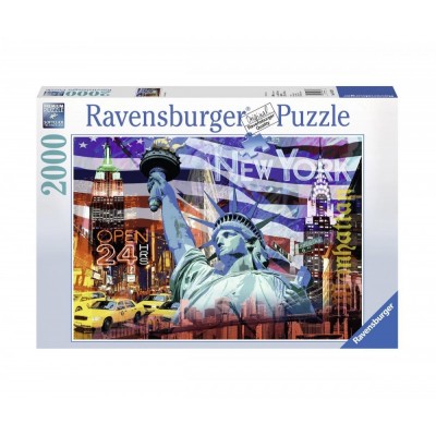 Пъзел Ravensburger 2000 ел. - Ню Йорк Колаж