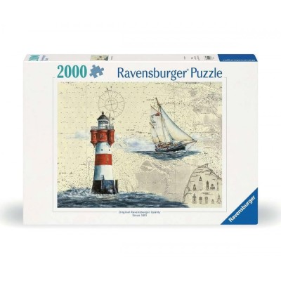 Пъзел Ravensburger 2000 ел. - Романтичен фар