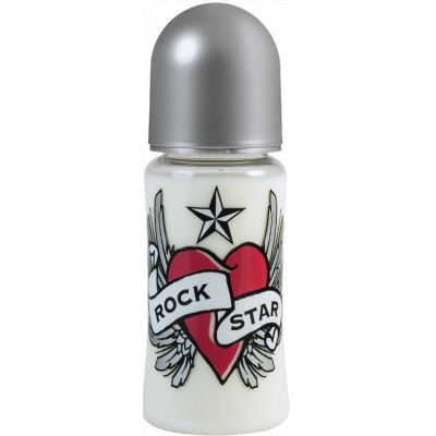 Rock Star Baby бебешка бутилка 230ml Heart &amp; Wings (със широк отвор)