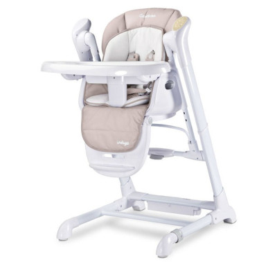 Столче За Хранене и Електрическа Люлка 2в1 Индиго Beige Caretero