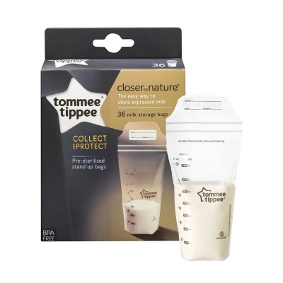 Tommee Tippee Торбички за съхранение на кърма 350мл 36бр/оп 42302241