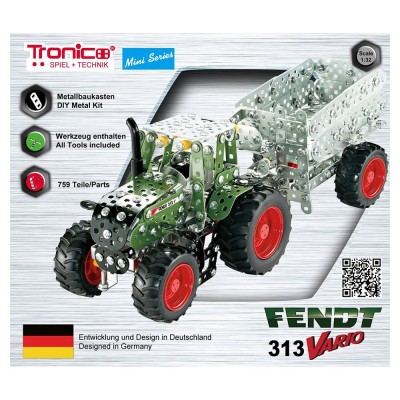 Tronico - Трактор FENDT 313 Vario с ремарке, Mini Serie