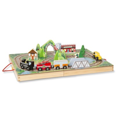 Железопътна линия Melissa&Doug в куфар 40140